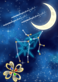 -Sagittarius and the crescent moon-