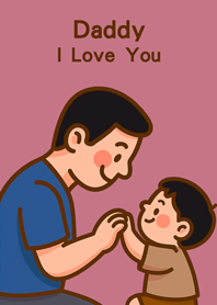 Dear Dad, I love you(Rose Pink)