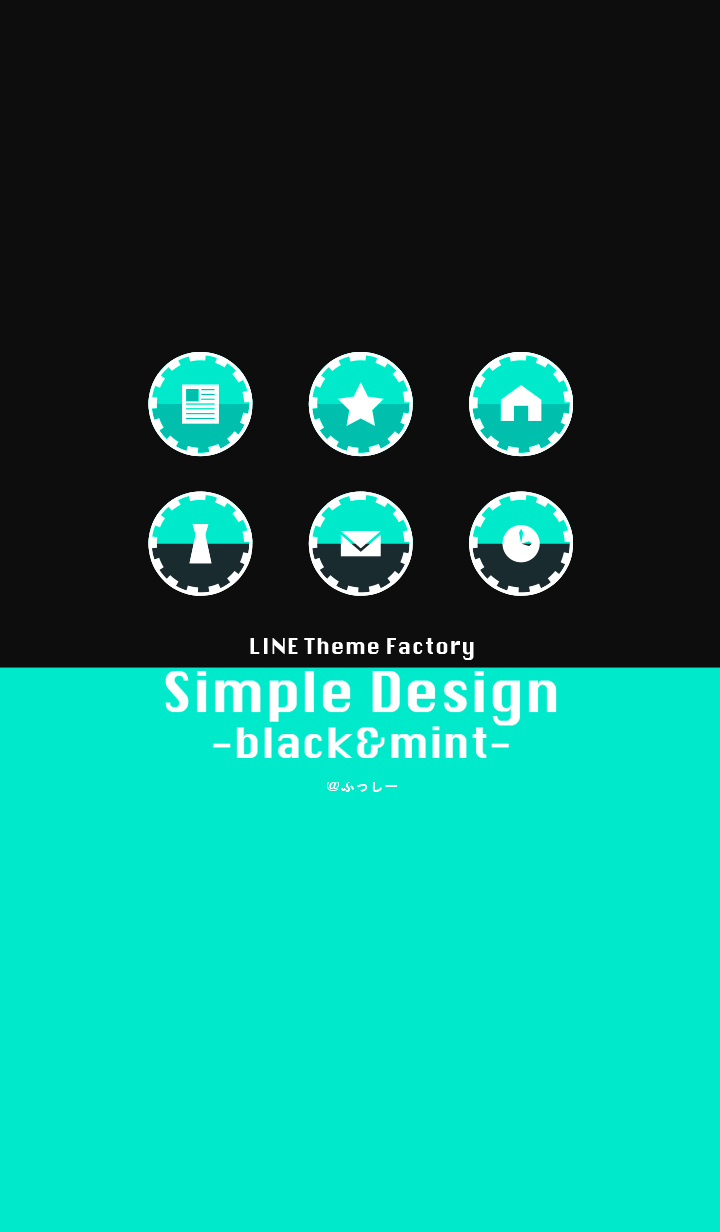 simple design -black&mint-