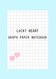LUCKY HEART GRAPH PAPERj-LIGHT BLUE