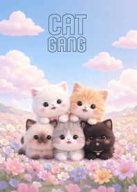 Pretty Cat Gang In Flower