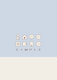 シンプル（beige blue)V.884