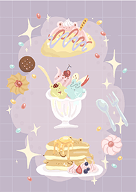 大家ㄉ甜點朋友悶（紫色）