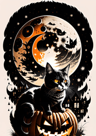 浮世絵万聖節猫 0aA71E