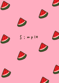 Pink and watermelon pattern.