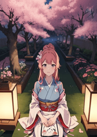 Musim Sakura Ukiyo-e YN0YT