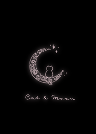 Cat & Moon: black pink