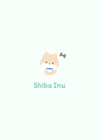 Shiba Inu3 Bone [Green]
