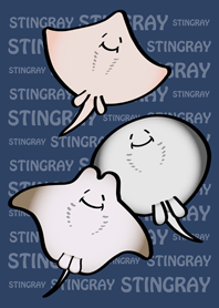 Happy stingray world(midnight blue)