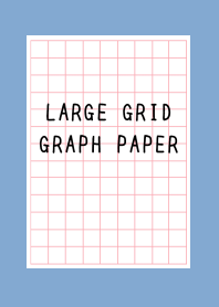 LARGE RED GRID GRAPH PAPER-DUSTY BLUEj