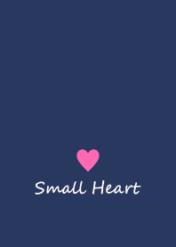 Small Heart *Navy+Pink 34*