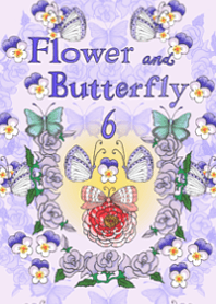 Flower and butterfly 6
