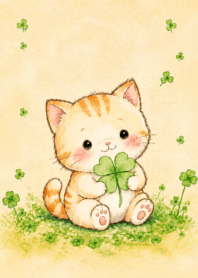 The orange cat and the lucky clover 4_23