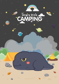 Angry Dino Camping Black