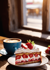 Coffee strawberry chocolate cake be32fd