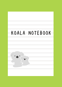 KOALA NOTEBOOK/RED/GREEN