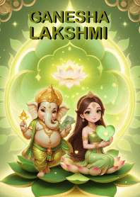 Ganesha,Lakshmi= wealth, prosperity