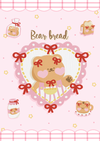 Bear bread (pink)
