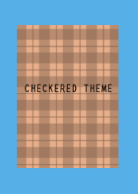 DUSTY ORANGE CHECKERED THEMEj-BLUE