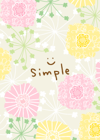 North European floral Beige smile3 Japan