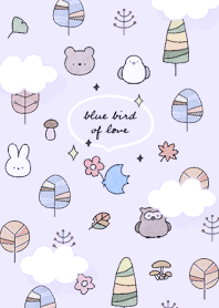purple Blue bird of kindness 12_2