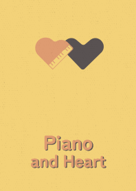 Piano and Heart retro