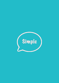 The Simple Speech bubble Teal No.1-01