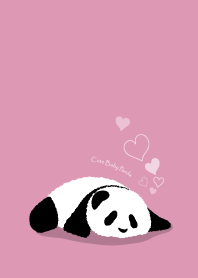 Cute Baby Panda Pink Line Theme Line Store