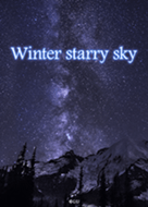 Winter starry sky
