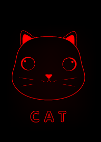 Red cat ( Black Background)