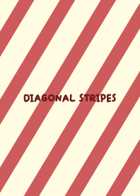Diagonal Stripes - Apple