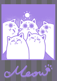 Meow J-purple. Dark gray