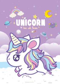 Unicorn Cutie Galaxy Violet