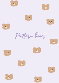 pattern bear (purple)