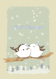 Fluffy Shimaenaga-quiet winter-