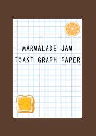 MARMALADE JAM TOAST GRAPH PAPER-DEEP BRj