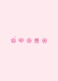 シンプル ハート＠冬特集（pink)V.42