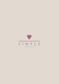 DUSKY-BEIGE SIMPLE HEART 20