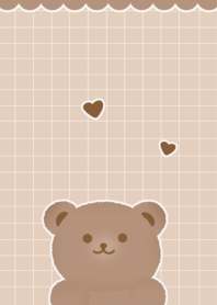 cute fluffy  brown bear