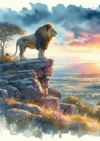 King at Sunset