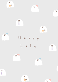 Yuru Ghost(NL)| gray white.