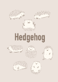 Various gestures hedgehogs #BeigeColor