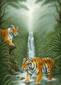 Mountain, Sea, and Moonlit Night 6512DE