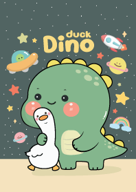 Dino & duck : mid night green