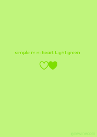 simple mini heart light green