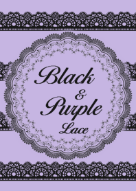 black & purple lace