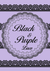 Black & Purple Lace