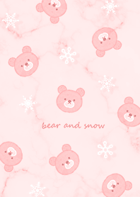 Bear and snow and marble red14_2