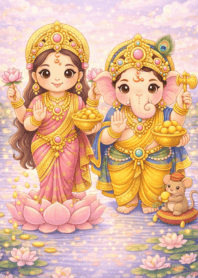 Ganesha and Lakshmi Love and Wealth 3_22