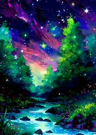 Beautiful starry night view#2935